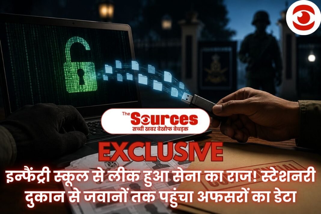 इन्फैंट्री स्कूल से लीक हुआ सेना का राज! स्टेशनरी दुकान से जवानों तक पहुंचा अफसरों का डेटा